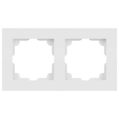 Рамка 2-м СП Accent 6-502-01М бел. матов. Intro Б0063751