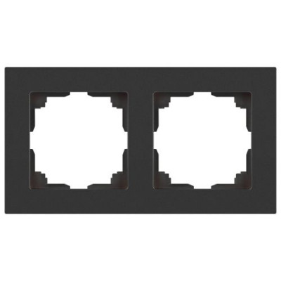 Рамка 2-м СП Accent 6-502-07 графит Intro Б0063773