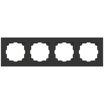 Рамка 4-м СП Accent 6-504-07 графит Intro Б0063718