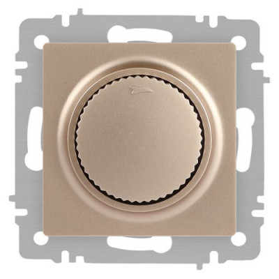 Светорегулятор поворотный СП Accent 6-401-04 600Вт 230В IP20 шампань Intro Б0063676