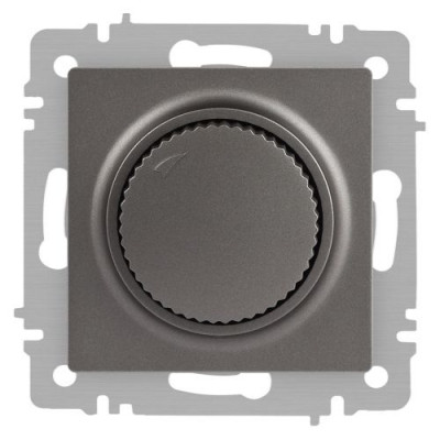 Светорегулятор поворотный СП Accent 6-401-09 600Вт 230В IP20 титан Intro Б0063685