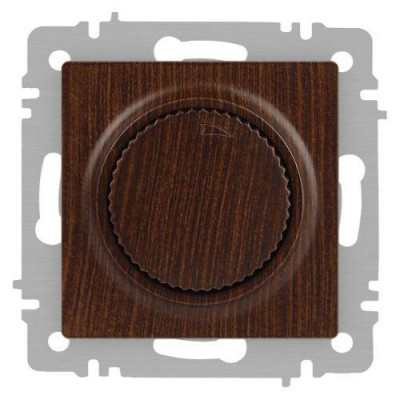 Светорегулятор поворотный СП Accent 6-401-10 600Вт 230В IP20 венге Intro Б0063687