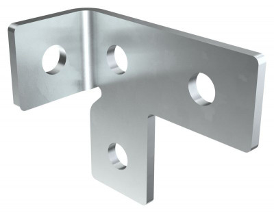 Пластина T-образная с прав. отгиб. под 90град. EZ IEK CPL10-TRO-90-EZ