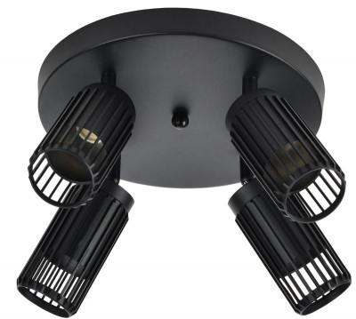 Светильник 4209 потолочный 4хGU10 черн. IEK LT-UPB0-4209-GU10-4-K02