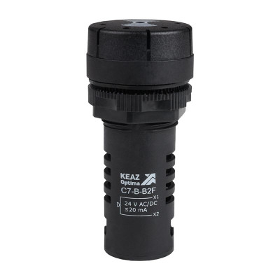 Зуммер с непрерывным сигналом OptiSignal Compact D22 С7-B-B2C черн. 24В AC/DC КЭАЗ 362181