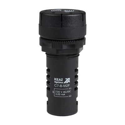 Зуммер с непрерывным сигналом OptiSignal Compact D22 С7-B-M2C черн. 230В AC/DC КЭАЗ 362182