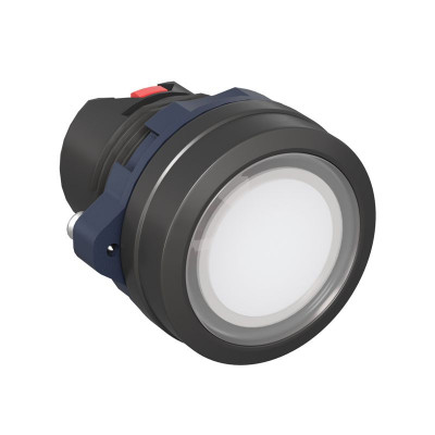 Головка кнопки плоская прозрачная с фиксацией бел. DKC M22P-FLLWP