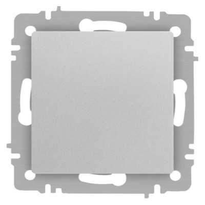 Кнопка Accent 6-109-03 10А-250В IP20 СУ алюм. Intro Б0063608