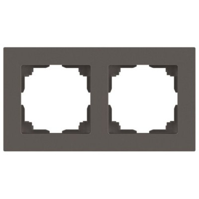 Рамка 2-м СП Accent 6-502-09 титан Intro Б0063723