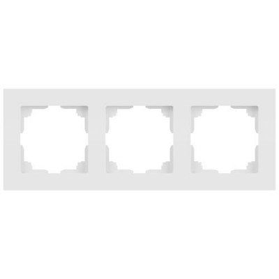 Рамка 3-м СП Accent 6-503-01М бел. матов. Intro Б0063744