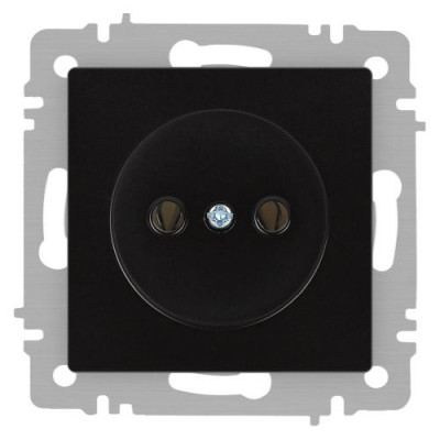 Розетка 1-м СП Accent 6-201-05 16А IP20 250В 2P антрацит Intro Б0063665