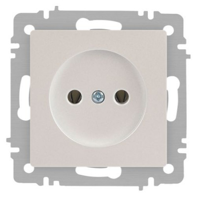 Розетка 1-м СП Accent 6-201-06 16А IP20 250В 2P перламутр. Intro Б0063667