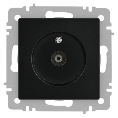 Розетка телевизионная одиночная TV СП Accent 6-301-05 IP20 антрацит Intro