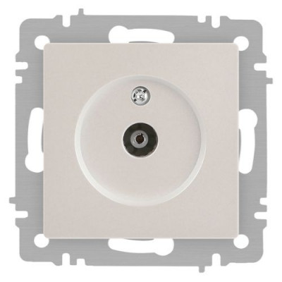 Розетка телевизионная одиночная TV СП Accent 6-301-06 IP20 перламутр. Intro Б0063613