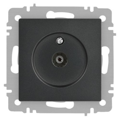 Розетка телевизионная одиночная TV СП Accent 6-301-07 IP20 графит Intro Б0063614