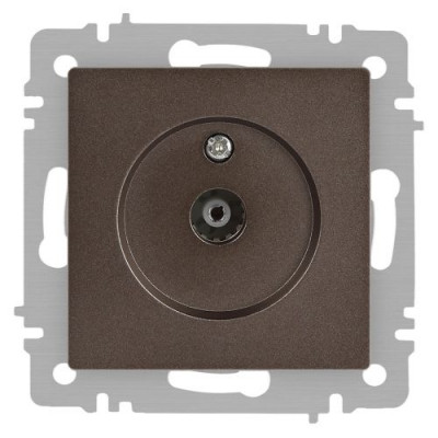 Розетка телевизионная одиночная TV СП Accent 6-301-08 IP20 бронза Intro Б0063616