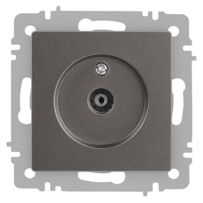 Розетка телевизионная одиночная TV СП Accent 6-301-09 IP20 титан Intro Б0063618