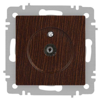 Розетка телевизионная одиночная TV СП Accent 6-301-10 IP20 венге Intro Б0063620