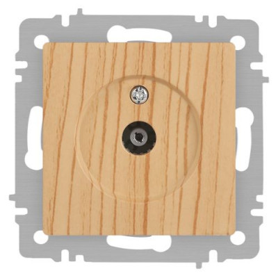 Розетка телевизионная одиночная TV СП Accent 6-301-11 IP20 сосна Intro Б0063622