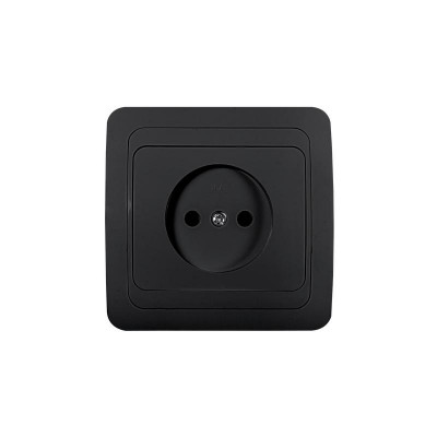 Розетка 1-м CLASSICO 2022B черн. IN HOME 4690612061092