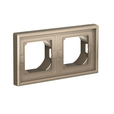 Рамка 2-м ArtGallery IP44 шампань SE GAL440502