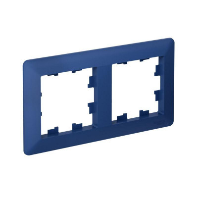 Рамка 2-м AtlasDesign Air аквамарин/дым. черн. SE ATN221102