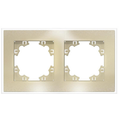 Рамка 2-м Афина стеклянная зол. UNIVersal 2291