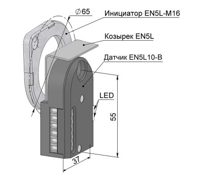 Выключатель бесконтактный EN5L10-B (ВБ2ЧЛ.10.12М.95.6.12.1.К) МЕГА-К A8010-34124158