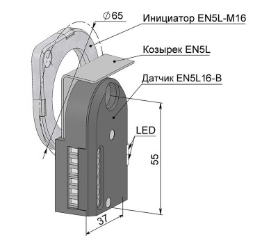 Выключатель бесконтактный EN5L16-B (ВБ2ЧЛ.16.12М.95.6.12.1.К) МЕГА-К A8010-34124172