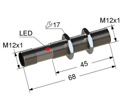 Выключатель бесконтактный PS2-12M68-2B11-C4 (ВБ2.12М.68.2.1.1.С4) МЕГА-К A8010-T1954