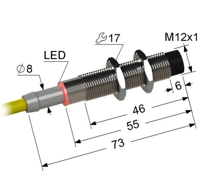 Выключатель бесконтактный PS2-12M73-8N21-Z МЕГА-К A8010-T14909705