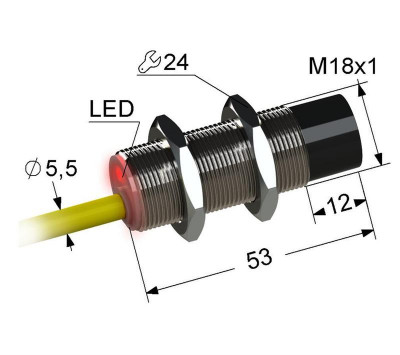 Выключатель бесконтактный PS2-18M53-12N31-K (ВБ2.18М.53.8.3.1.К) МЕГА-К A8010-T93846089