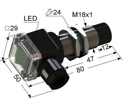 Выключатель бесконтактный PS2-18M80-12N21-B (ВБ2.18М.80.8.2.1.В) МЕГА-К A8010-82690644