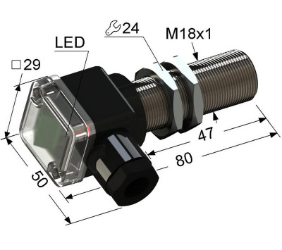 Выключатель бесконтактный PS2-18M80-8B11-B (ВБ2.18М.80.5.1.1.В) МЕГА-К A8010-T1737
