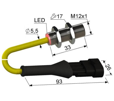 Выключатель бесконтактный PS2A-12M33-4B11-К3А МЕГА-К A8010-79687052