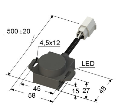 Выключатель бесконтактный PS2A-44-12B11-K (ВБ2A.44.xx.12.1.1.К) МЕГА-К A8010-T91127060
