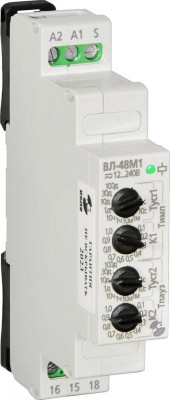 Реле времени ВЛ-48М1 УХЛ4 12-240В 50Гц/пост. 01с-100дней циклическое управляющий вход ток контактов исполнит. реле 16А 1перекл. Реле и Автоматика A8223-02834935