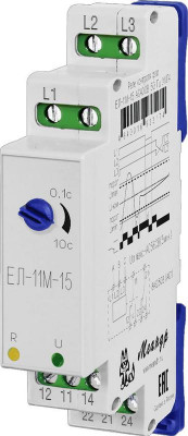 Реле контроля трехфазного напряжения ЕЛ-11М-15 AC175В УХЛ4 (спец.) Меандр A8302-16939145