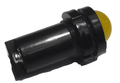 Лампа светодиодная СКЛ-11А-Ж-2-220-Ч 220В 50Гц/пост. черн. корпус диаметр посадочного отверстия 27мм УХЛ2.1 желт. Реле и Автоматика A8021-32100437