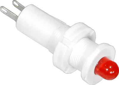 Лампа светодиодная СКЛ-17.3А-К-1-36 выводы жесткие под пайку 36В пост. диаметр посадочного отверстия 8мм УХЛ2.1 красн. Реле и Автоматика A8021-80075801