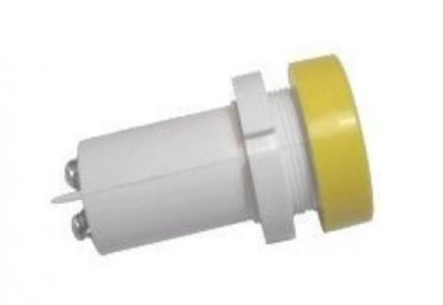 Лампа светодиодная СКЛ-14А-Ж-2-220-П плоский излучатель 220В 50Гц/пост. диаметр посадочного отверстия 22мм УХЛ2.1 желт. Реле и Автоматика A8021-80064300
