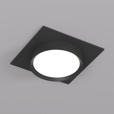 Светильник FLAT 15Вт GX53 IP20 LED встраив. алюм. черн. DENKIRS 772628