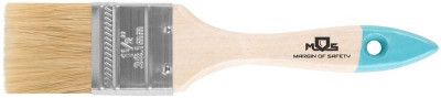 Кисть флейцевая натур. светлая щетина деревянная ручка 1.5дюйм (38мм) MOS 00704М