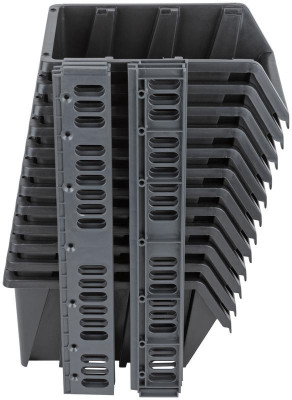 Набор лотков для крепежа (12шт лотков 225х125х125мм+6шт планок) черн. MOS 65702М