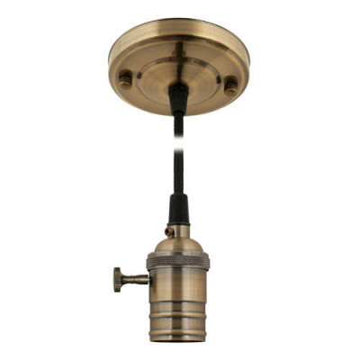 Патрон декор. DLC-V-S21K/E27 TS/1.5M/BL BRONZE Uniel UL-00000528