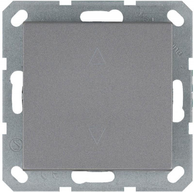 Выключатель для жалюзи 1-кл. 10А IP20 механизм алюм. Jasmart G3018S