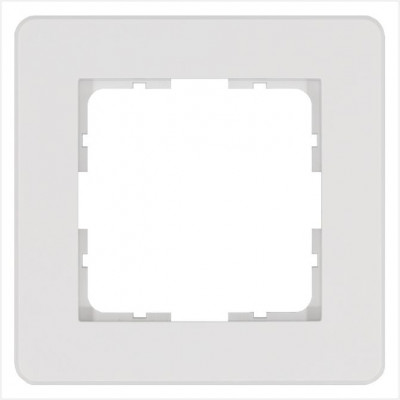 Рамка 1-м G-Flex бел. глянцевый Jasmart G1101W