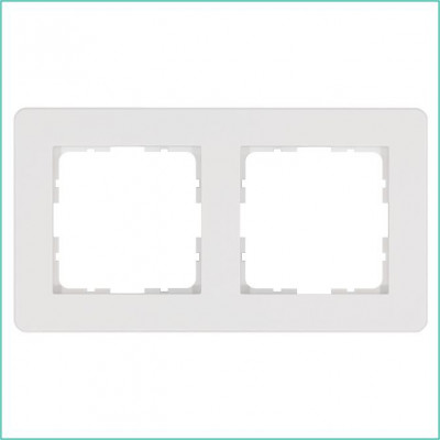 Рамка 2-м G-Flex бел. глянцевый Jasmart G1102W