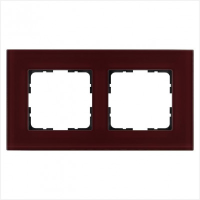 Рамка 2-м G-Glass стекло гранат. JasmartG1002GH