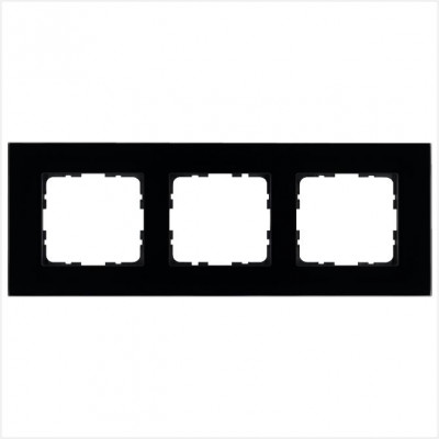 Рамка 3-м G-Glass стекло черн. Black Glass Jasmart G1003GB